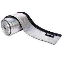 Heat Shroud Sleeve Aluminized Sleeving Express Aluminized Hose and Silver  Hose Wire Protection Barrier with Hook and Loop Closure, 3/4" IDx 10FT