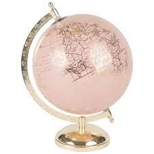 Mappamondo In Metallo Rosa E Dorato Clemence Rosy Camera Da Letto Ragazze Rosa Arredamento Camera Da Letto Rosa Camere Dorate
