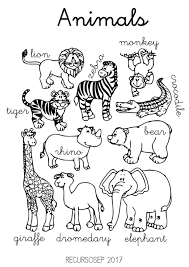 English Animals Worksheets Zoo Animal Coloring Pages Animal Coloring Pages Animals Coloring Pages