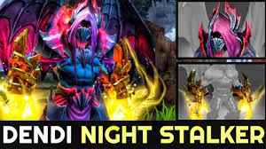 Void, crippling fear, hunter in the night. Dendi Night Stalker With New Ti10 Collector S Cache Set Golden Immortal Dota 2 Youtube
