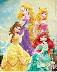 Rapunzel Aurora Belle And Ariel The Disney Princesses Prenses Masal