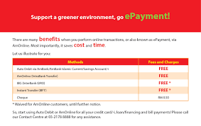 Interbank giro transfers are electronic payments between participating financial institutions in the amount of time it takes to send an interbank giro payment depends on when exactly you initiate the payment. Epayment Notice Ambank Group Malaysia