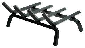 Shop for fireplace log grates at walmart.com. Single Sided Gas Log Grate 20 Inches Transitional Fireplace Grates And Andirons By Fire Pits Direct Houzz