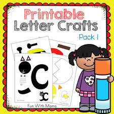 Free printable letter tracing worksheets. Printable Alphabet Letter Crafts Pack 1 By Fun With Mama Tpt