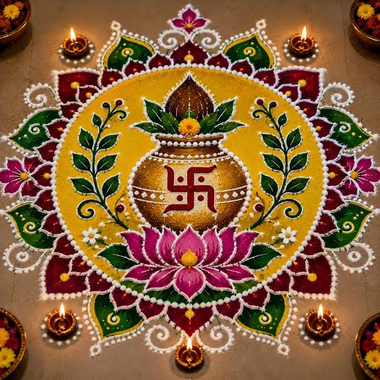 Navratri Rangoli Design 2026