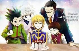 Kurapika Happy Birthday April 4 Killua Gon Leorio Pairo Anime Hunter X Hunter Hunter