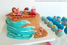 If you find a beach cake design that you love, just print it or forward the link to your baker to give them an idea of the theme you'd like for your very own beach wedding cake design. Beach Themed Cake Pops Cakecentral Com