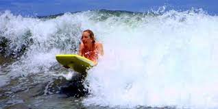 Catchin Some Waves On A Boogie Board Bodyboarding Childhood Memories Beach Day
