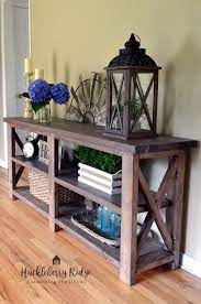 Farmhouse X Console Table Farmhouse Console Table Rustic Console Tables Decor