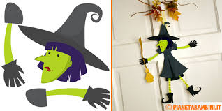 Decorazioni Di Halloween Strega Da Stampare E Costruire Pianetabambini It
