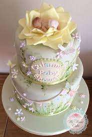 Garden Baby Shower Cake Baby In Rose Model Www Wewantcake Co Uk Baby Shower Cakes Baby Cake Shower Cakes