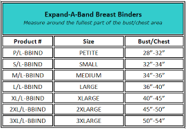 expand a band post surgical breast binder for women lined