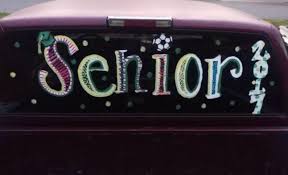 Senior Painting On Car By Veronica Arreola 2016 Car Window Paint Car Decor Car Painting