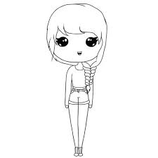 Chibitemplate Cute Drawings Anime Drawings Sketches Cartoon Girl Drawing Color y alegría en el dibujo. chibitemplate cute drawings anime