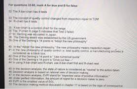 solved for questions 32 60 mark a for true and b for fal