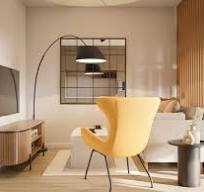 Espacio multifuncional de estilo nórdico y listones de ...