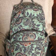 Drawstring backpack with shoe pocket, string bag sackpack cinch water resistant nylon for gym shopping sport yoga 4.4 out of 5 stars 2,360 $17.99 $ 17. Vera Bradley Bags Vera Bradley Backpack Fan Flowers Poshmark