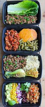 Easy Ground Turkey Meal Prep Bowls 4 Ways Recipe Ground Turkey Meal Prep Meal Prep Bowls Meals