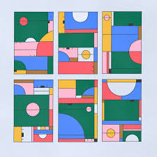 Six Multi Use Sports Courts On Behance Graphic Design Lessons Graphic Poster Sport Court