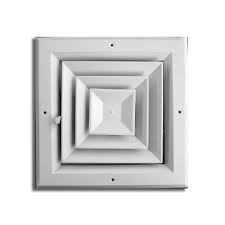 Truaire 8 In X 8 In 4 Way Square Ceiling Diffuser Ha504 08x08 The Home Depot With Images Ceiling Diffuser Diffuser Ceiling