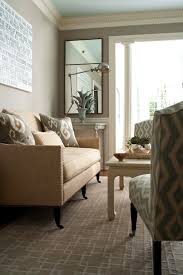 Muse Interiors Chic Living Room Design With Gray Walls Paint Color Turquoise Blue Ceiling Crown Moldi Interior Contemporary Living Room Living Room Designs