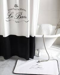 Decor Accessories Le Bain Shower Curtain Neiman Marcus Black And White Shower Cu With Images White Shower Curtain Traditional Shower Curtains Vintage Shower Curtains