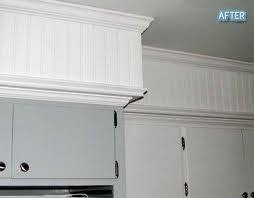 Beadboard Over Soffit Crown Molding Kitchen Soffit Soffit Ideas Home Kitchens