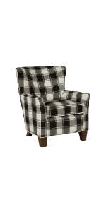 Durable wood construction with solid wood tapered legs in an espresso finish. Amazon Com Dorel Living Teagan Armless Accent Chair Furniture Decor