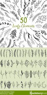 Leaf Clipart Leaf Clip Art Leaves Plants Leaf Graphics Printable Commercial Use Features Assorted Black Leaf Clipart Great Fo Leaf Clipart Art Clip Art