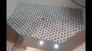 Glazed glass mosaic concept™ is a glazed glass mosaic that resembles porcelain tile. Complete Tile Shower Install Part 6 Installing The Mosaic Tile Shower Floor Youtube