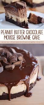 Peanut Butter Chocolate Mousse Brownie Cake Essen Und Trinken Desserts Ohne Backen Leckerschmecker