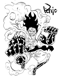 It was developed by luffy during his training on rusukaina. Luffy Gear 4 Coloring Pages Novocom Top
