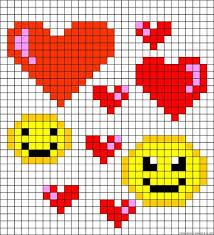 A63214 Friendship Bracelets Net Pixel Art Coeur Point De Croix Modele Pixel Art