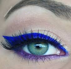 Ny Fashion Week Makeup Tutorial Makeup Geek Blue Eyeliner Makeup Tutorial Eyeliner Eye Makeup Images