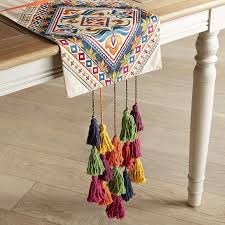 Embroidered Baja Brights 72 Table Runner Elisi Fikirleri Kasnak Sanati Cuval Bezi