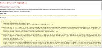 Solved The Operation Has Timed Out In D365 Portals Microsoft Dynamics 365 Community