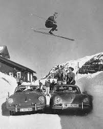 Motoringtitude On Instagram Hans Truol Untitled 1953 Motoringtitude Cars Ski Winter Carphotography Amazin Vintage Ski Posters Vintage Ski Skiing