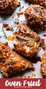 Oven Fried Southern Hot Honey Chicken Crate Recipes5 Food Recipes Chicken Chickenrecipes Yummyfood Nice Reci Fries In The Oven Honey Chicken Cooking Recipes