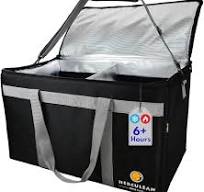 Herculean Premium Insulated Food Delivery Bag with YKK Zipper – Large  Commercial Catering Bag for Food Transport – Hot and Cold Thermal Food Bag  – ...