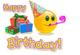 Animated gif happy birthday emoji message. Smiley Presents Balloons Party Hat Happy Birthday Smiley Smileys Smilie Smilies Emoticon Emotic Happy Birthday Emoticon Birthday Emoticons Happy Birthday Emoji