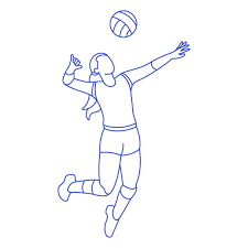 Volleyball Player Stroke Ad Ad Ad Stroke Player Volleyball Volleyball Drawing Easy Drawings Volleyball Designs
