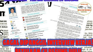 Berikut adalah cara membuat cv online dengan cepat dan praktis di bikincv.com. Cara Buat Resume Cv Bagus Nak Di Panggil Interview Cari Kerja Youtube