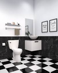 Check spelling or type a new query. What Color To Paint Bathroom Walls With Black And White Tile Flooring Roomdsign Com