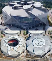 Atlanta United S Mercedes Benz Stadium Is A Thing Of Architectural Beauty Stadium Design Stadium Architecture Pavilion Architecture