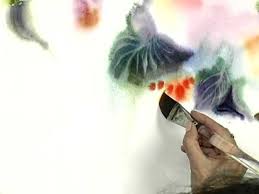 Watercolor video watercolour tutorials watercolor techniques art techniques watercolour painting painting & drawing artist painting painting flower paintingthis video shows step by step instruction on how to make flower painting with round brush using one stroke technique.please try. Video How To Paint Flowers With Watercolors Wet Into Wet Technique Emptyeasel Com