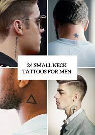Equipped with fire, brimstone, and darkness, a demon skull can be both creepy and badass. 24 Excellent Small Neck Tattoos For Guys Styleoholic