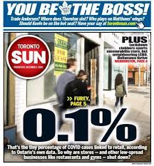 The sun was first published on november 1, 1971, the monday after the demise of the toronto telegram, a conservative broadsheet. Toronto Sun On Twitter 0 1 That S The Tiny Percentage Of Covid Cases Linked To Retail According To Ontario S Own Data So Why Are Stores And Other Low Spread Businesses Like Restaurants And