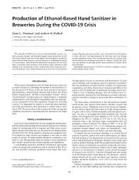 You can get business by contacting local homes and listing your products on platforms like ebay and amazon. Pdf Production Of Ethanol Based Hand Sanitizer In Breweries During The Covid 19 Crisis