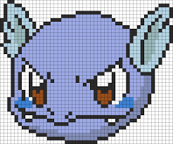 Pokemon Battle Trozei Wartortle Kandi Pattern Pixel Art Pokemon Pokemon Cross Stitch Pokemon Bead