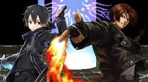 刀劍神域桐人對決拳皇13草薙京無限格鬥版sao kirito vs kof xiii kyo kusanagi for mugen kirito sword art online sword art